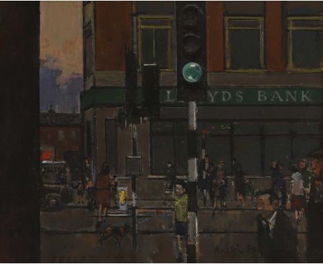 ▲ Ruskin Spear RA (1911-1990) 'Green Light for Go'signed and dated 'Ruskin Spear/81' l.r., oil on board30 x 37cmProvenance: W