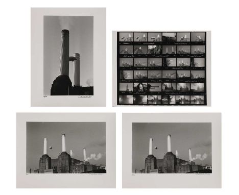 ▲ Carinthia West (b.1951)  The Pink Floyd pig at Battersea Power Station, London, 1976 three gelatin silver prints, printed l