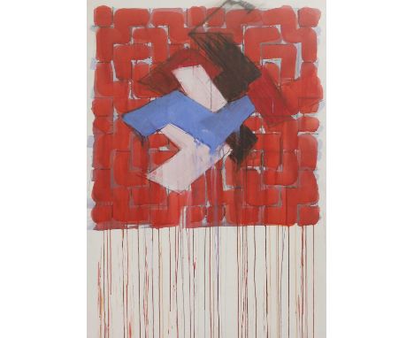 ▲ Richard Smith (1931-2016) Untitled abstractmixed media 108 x 74cmCondition ReportFramed: 115 x 81cmA little light time stai