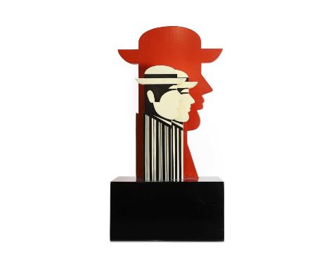 ▲ Yannis Gaitis (Greek, 1923-1984) Three headspainted wood, the largest head signed 'Gaitis'largest 44.5cm high 60.5cm high o