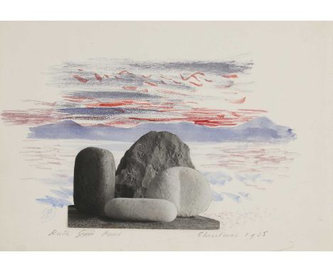 Paul Nash (1889-1946) Untitledinscribed 'Ruth from Paul' and dated 'Christmas 1938', photographic collage, watercolour and co