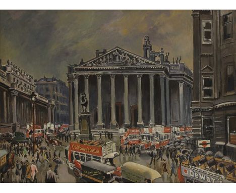 Ludovic Rodo Pissarro (French, 1878-1952) The Royal Exchangesigned 'Ludovic Rodo' l.l., oil on canvas61 x 81cmProvenance: Bon