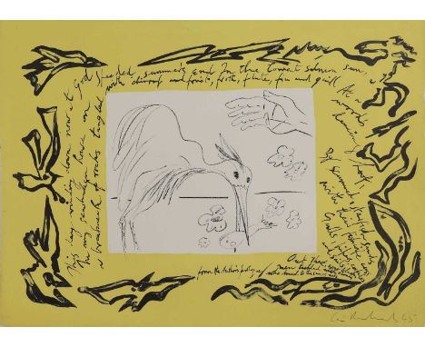 ▲ Ceri Richards (1903-1971) 'The Author's Prologue', from 'The Dylan Thomas Suite'lithograph in colours, signed and dated 'Ce