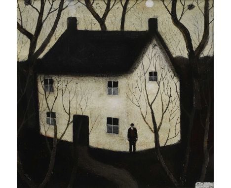 ▲ John Caple (b.1966) 'Birdsong'signed 'John Caple' and inscribed with title l.r., mixed media on board24 x 24cmProvenance: W