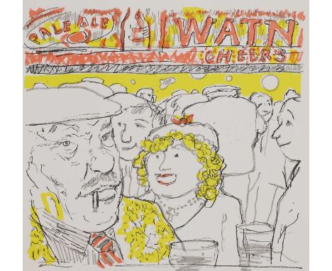 ▲ Ruskin Spear RA (1911-1990) A pub scenelithograph in colourssheet 30.5 x 30cm, unframedProvenance: The David and Pam McClea