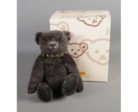 A Steiff limited edition teddy bear, Black Alpaca 01974. With box.  