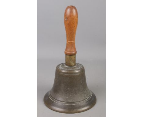 A 'Fiddian' ARP bell. Bearing broad arrow to inside of bell.  