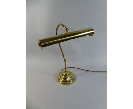 A Modern Brass Desk Lamp, 37cm high 