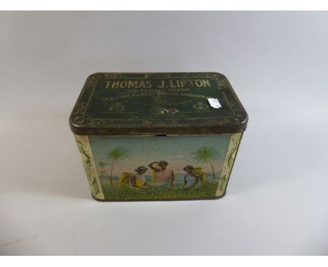 A Vintage Tin for Thomas J Lipton, Tea Planter, Ceylon 