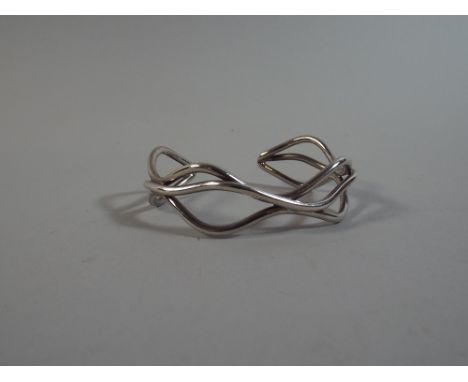 A Silver Wire Ladies Bangle