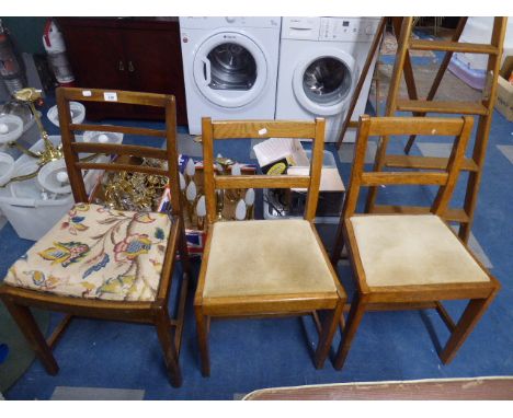 Three Vintage Side Chairs 