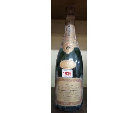 A 75cl bottle of Laurent Perrier 1985 vintage brut champagne.