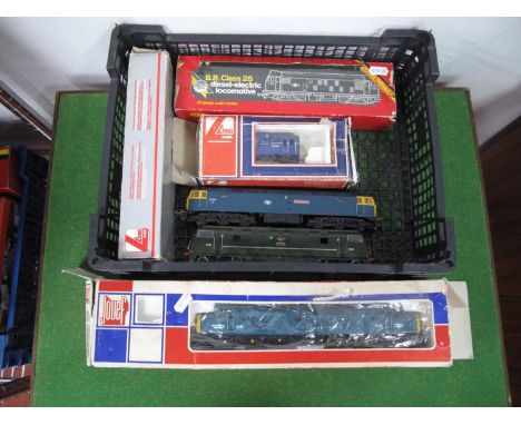 Six 'OO' Gauge/4mm Diesel Locomotives, comprising, a Jouef Class 40 'Co-Co' BR blue R/No D285 (good - poor box), a Mainline "