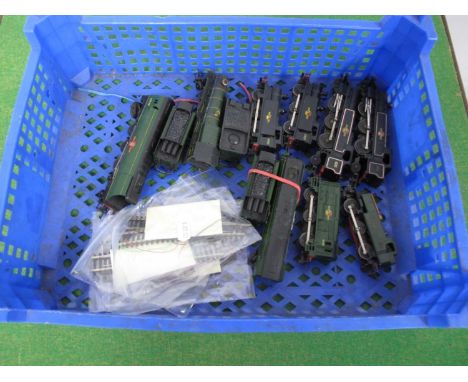 Nine Triang 'TT' Gauge/3mm Unboxed Locomotives, comprising two 4-6-2 Merchant Navy Class "Clan Line" R/No 35028; a 4-6-0 Cast