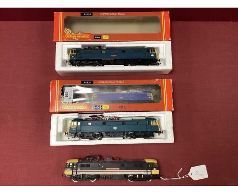 Three Hornby OO gauge / 4mm Class 85/86 Electric Bo-Bo Locomotives, repainted and renumbered to a v. good standard, comprisin