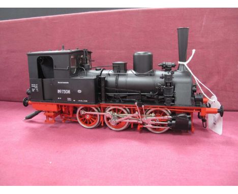 A Marklin Gauge One/10mm Continental Outline Class BR89 0-6-0 Tank Steam Locomotive, DB Rail black R/No 897308, good untested