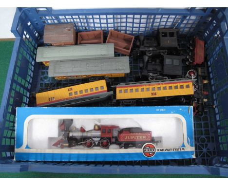 A Bachmann 'HO' Gauge Unboxed U.S.A Outline 4-4-0 Union Pacific "Old Timer" Steam Tender Locomotive, plus two Bachmann 0-4-0 