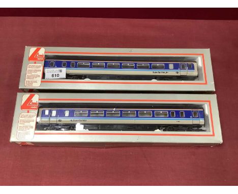 A Lima "OO" Gauge/4mm Ref No. 205050 Clas 156 Two Car DMU "Super Sprinter", in provincial blue R/No.'s 52443 and 57443, good 