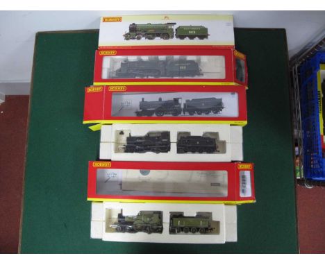 Three Hornby (China) 'OO' Gauge/4mm Boxd Steam Tender Locomotives, comprising Ref R2742 4-4-0 Schools Class SRE green "Charte