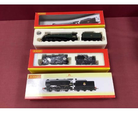 Two Hornby (China) 'OO' Gauge/4mm Boxed Steam Tender Locomotives, comprising, Ref No R2355 Class QI 0-6-0 BR black R/No 33037