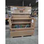 Knack Model 89 StorageMaster Series Job Box with (2) Greenlee Model 683 Screw Type Reel Stands, (1)