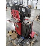 2021 Edwards Model 40 Ton C Angle Shear / Punch; Capacity 3" X 3" X 1/4" Punch Assembly With Pedesta