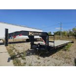 2021 Kaufman 17,000LBS Capacity Dual Axle Gooseneck Trailer With Pop Up Adjustable Dovetail Rear End