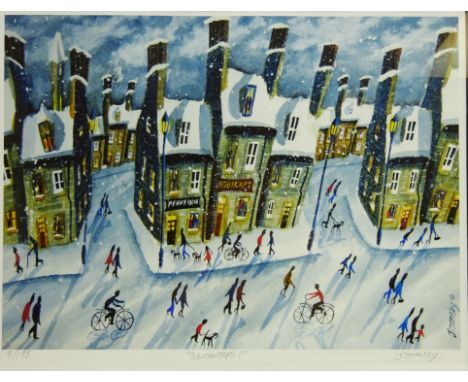 'Snowtops 1', limited edition colour print No.9/95 signed, titled and numbered in pencil by John Ormsby (Scottish 1969-) 28.5