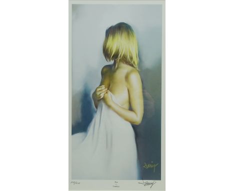 'Lea', Portrait of a Woman limited edition colour print No.198/500 signed and numbered in pencil by D. Alvarez Gomez Domingo 