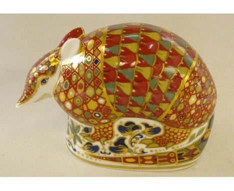 Royal Crown Derby paperweight, 'armadillo', boxed, with gold stopper Condition Report Click here for further images, conditio