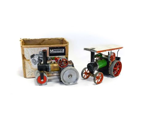 Mamod SR1 Steam Roller (F box F) together with a Traction Engine (G) (2)