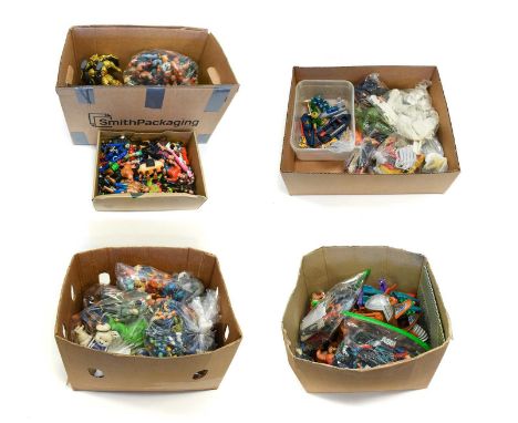 Various Action Figures including examples from Power Rangers, Wrestling figures, He-Man and numerous others (qty)