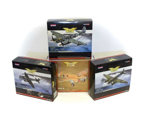 Corgi Aviation Archive 1:72 Scale Junkers 88A Group AA36704 , AA36703, AA36701 together with AA36708 Night Fighter (all E box