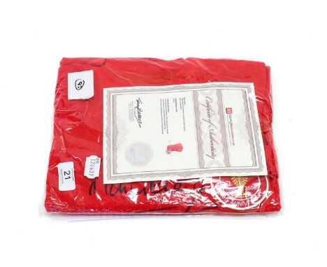 England 1966 World Cup Final Replica Shirt 40th Anniversary, signed by Martin Peters, Geoff Hurst, Gordon Banks, George Cohen