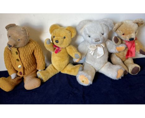 Four Merrythought bear of various ages 