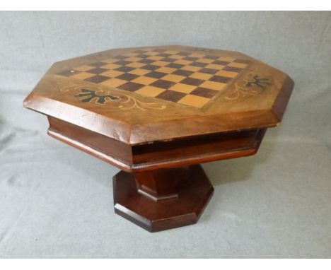 Inlaid chess board and sewing table