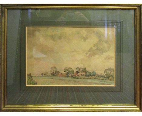 SYDNEY M LITTEN 'Landscape', watercolour, signed, 27cm x 36cm, framed and glazed.