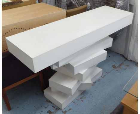 CONSOLE TABLE, contemporary, abstract design, 145cm x 45cm x 92cm.