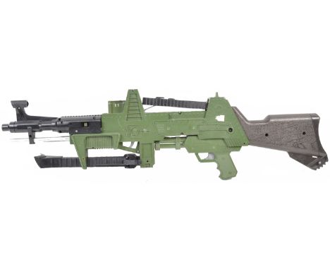 A rare original vintage Tri-ang / Triang / Topper made ' Johnny Seven - One Man Army ' machine gun ' Seven Guns In One ' play
