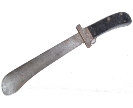 An original WWII Second World War American likely Cattaraugus made USAAF folding machete. The single edged blade of long form