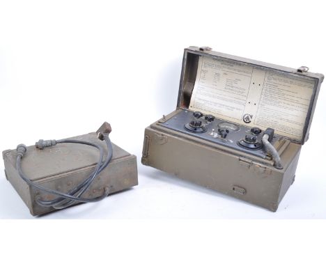 An original WWII Second World War period Canadian No.58 Mk1 wireless radio communications set. Comprising of a receiving unit