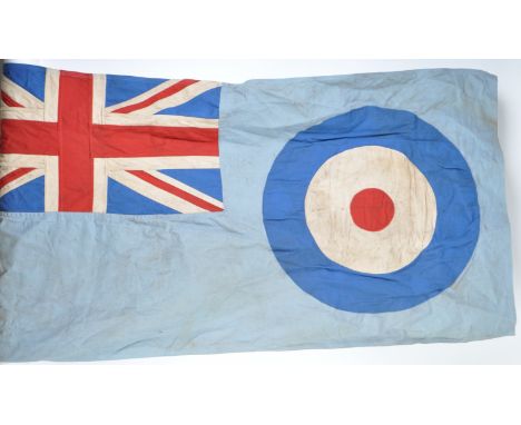 An original vintage WWII Second World War interest (possibly just post-War issue) RAF Royal Air Force Ensign flag. Typical fo