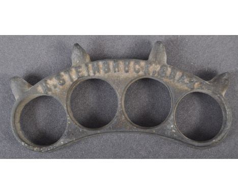 A rare original WWI First World War Imperial German Army Austrian made trench warfare knuckleduster / knuckle duster. c1915 c