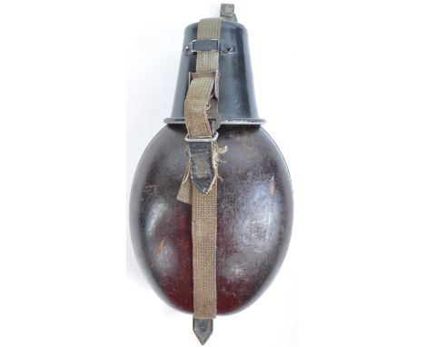 An original WWII Second World War period Nazi Third Reich German Army / Wehrmacht issue drinking canteen. Complete example, i