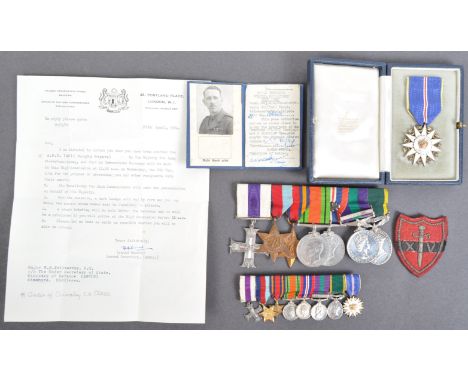 A WWII Second World War interest medal group and archive of related effects, to one 158222 Captain (later Major) William Gord