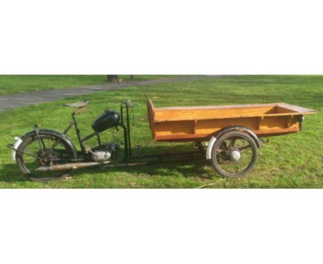 A rare 1950s (1958) Dutch made Gazelle commercial delivery tricycle - PNO 560. Fitted with a 50cc Puch engine and pedals. The