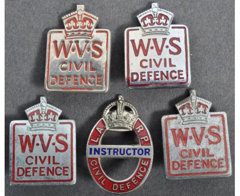 A collection of x5 original vintage WWII Second World War related and post-war WVS Women's Voluntary Service Civil Defence un