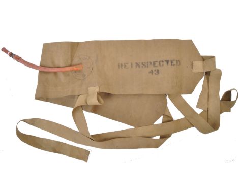 An original WWII Second World War period British Army / RAF Royal Air Force inflatable life vest / life jacket. The rubber ve