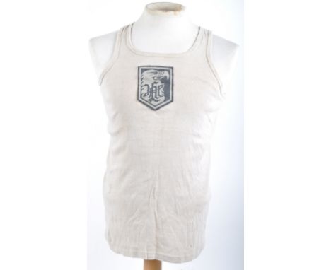 A WWII Second World War Third Reich Nazi German Waffen SS Leibstandarte type sports vest. The vest having a patch sewn to the