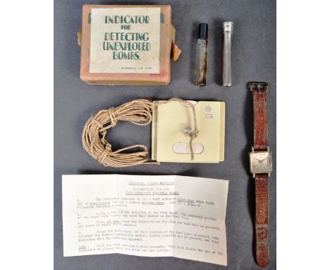An interesting pairing of original WWII Second World War period British Army Bomb Disposal items, to include; an original 194